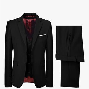 Stylish Black Kids Matching Suit Set